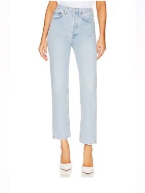 AGOLDE 90's Pinch Waist High Rise Straight Jean in Color Focus